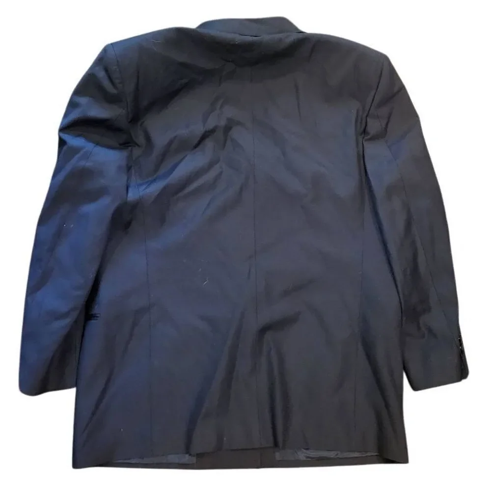 Profilo News Loro Piana Tuxedo Jacket Men's 42 Black Tasmanian Super 120s Wool